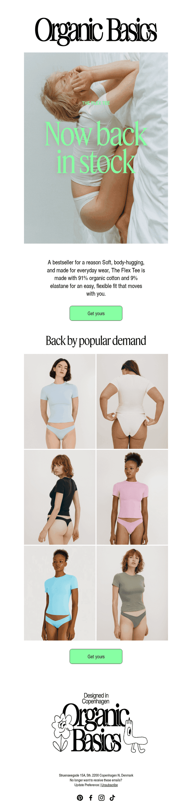 Organic Basics email from Tue, Jun 16, 2026