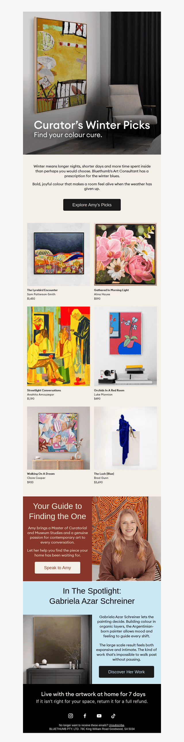 Bluethumb email from Tue, Jun 16, 2026