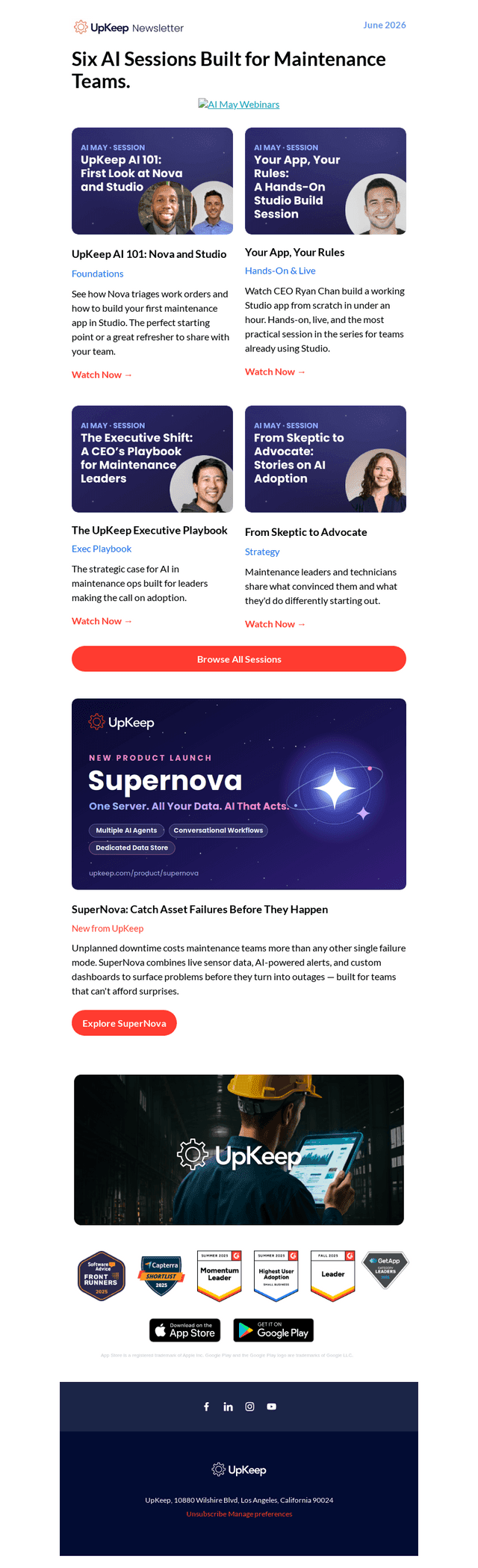 The May AI Recap | UpKeep Newsletter