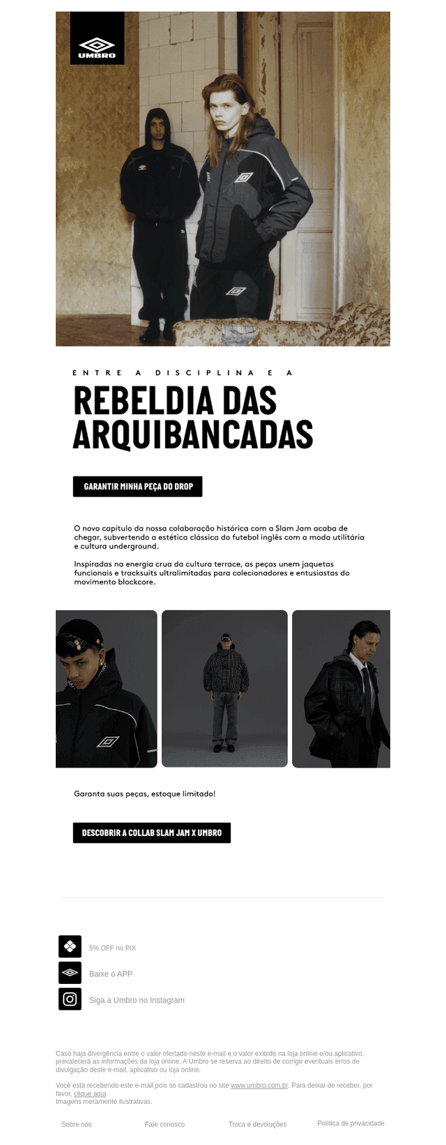 Slam Jam x Umbro: drop liberado