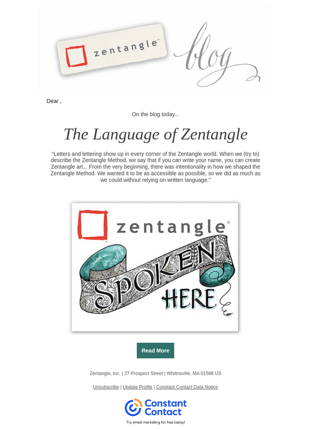 The Language of Zentangle