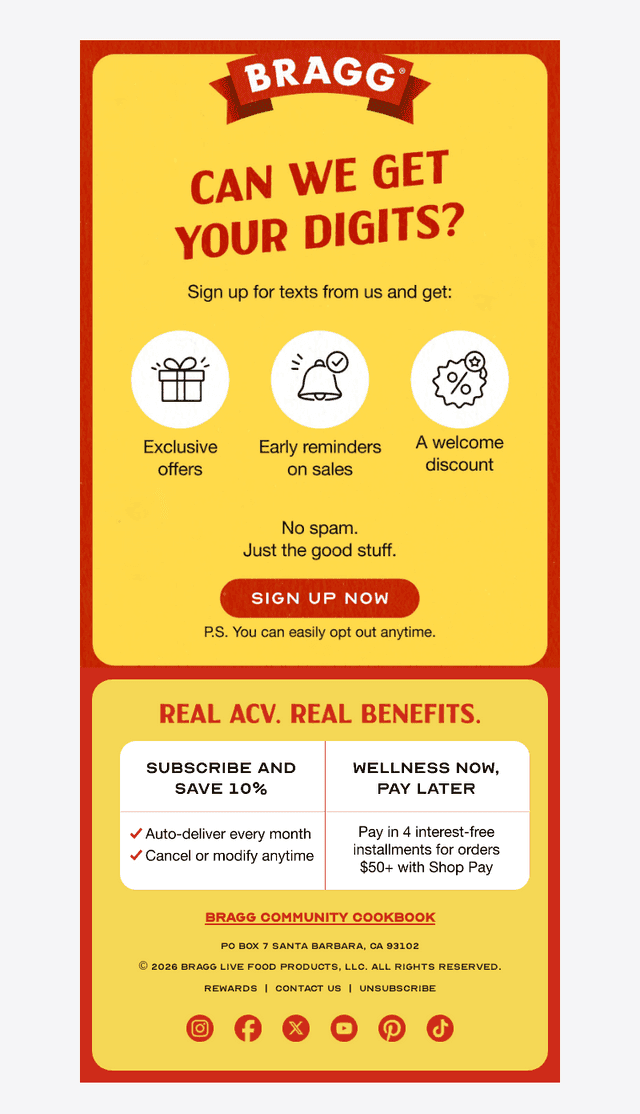 Get Exclusive Text-Only Offers