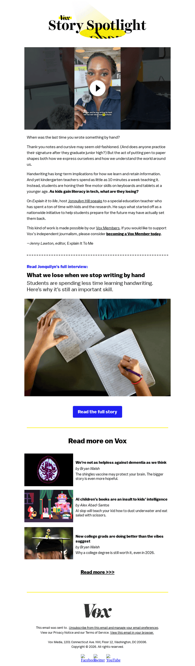What we lose when we stop writing by hand