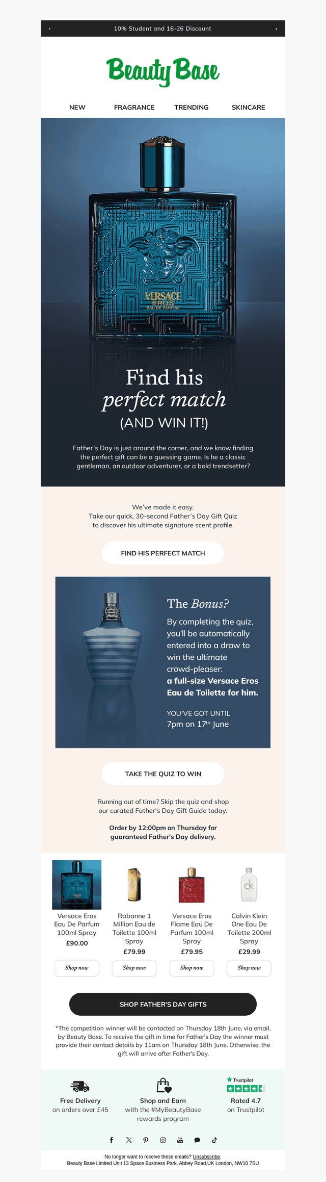 Beauty Base email from Tue, Jun 16, 2026