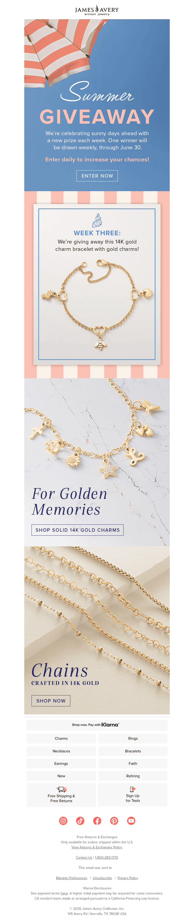 SUMMER GIVEAWAY: Enter for Week 3!