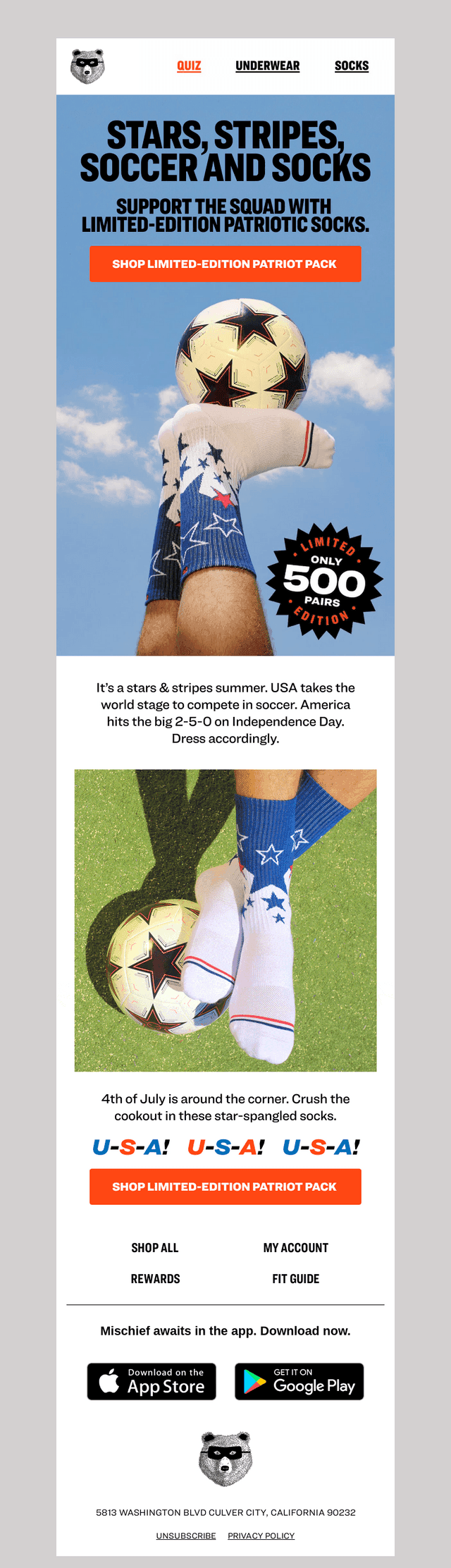 Limited-edition socks are here 🇺🇸