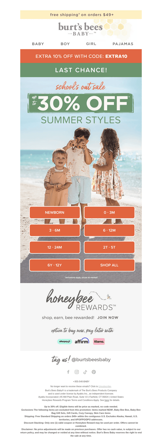 Burt's Bees Baby email from Wed, Jun 17, 2026
