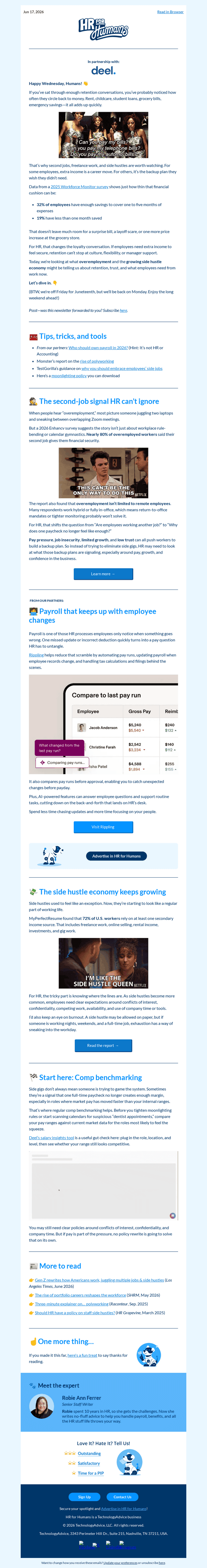 TechnologyAdvice email from Wed, Jun 17, 2026