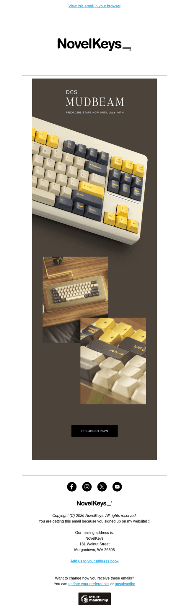 NovelKeys email from Wed, Jun 17, 2026