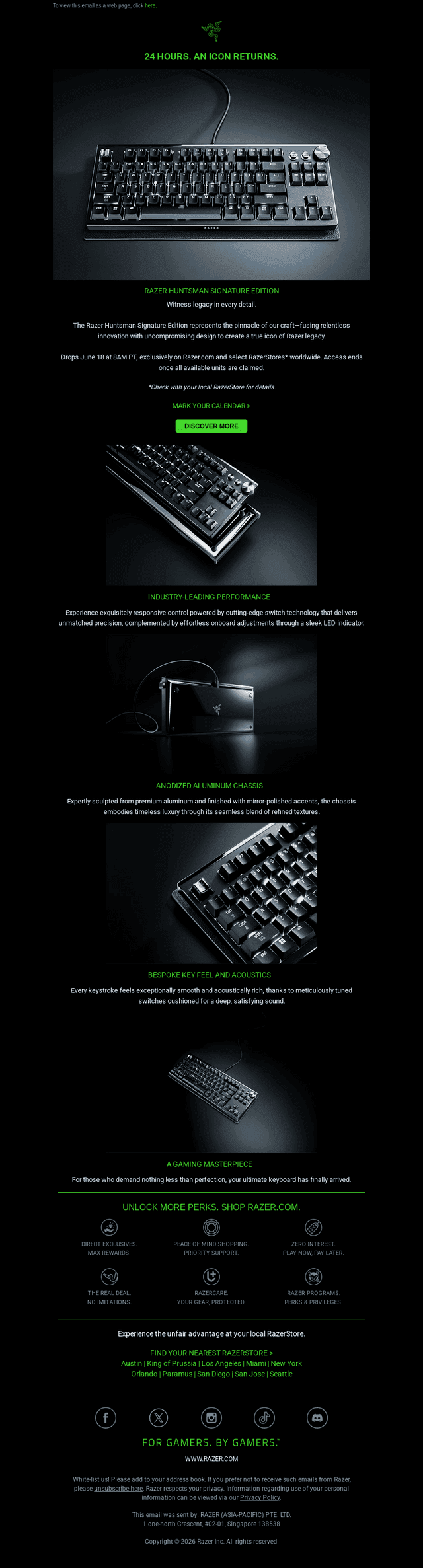 Razer email from Wed, Jun 17, 2026