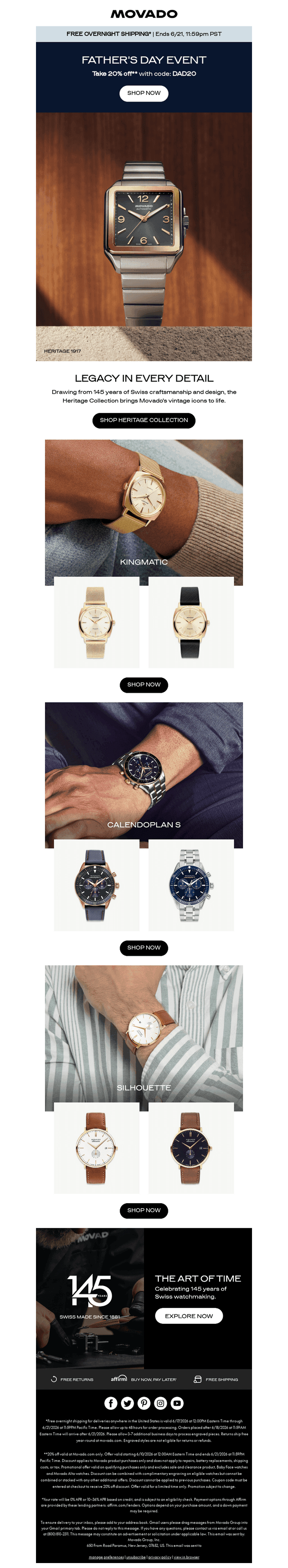 20% Off The Heritage Collection