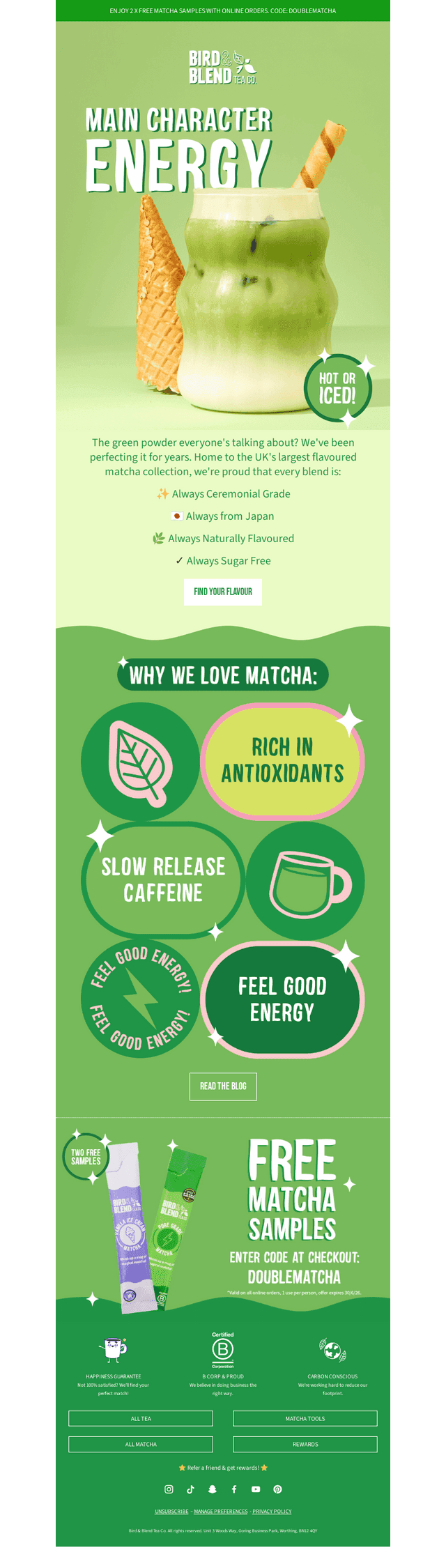 Why our Matcha beats the rest 😏