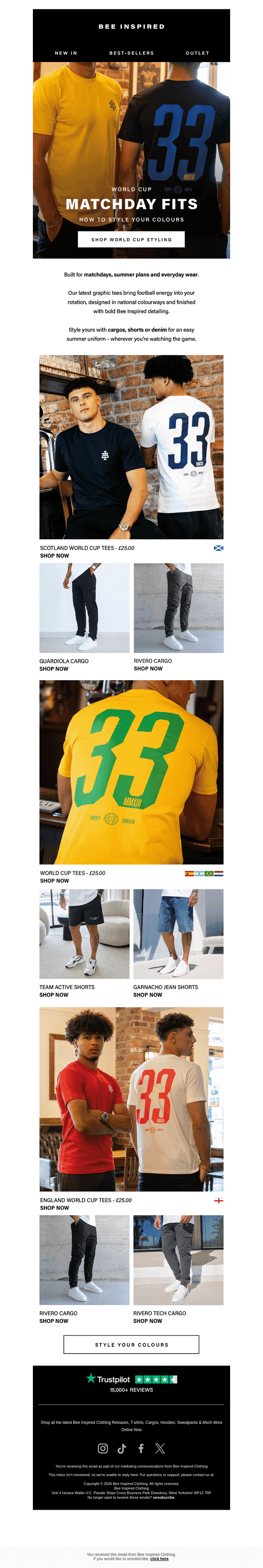 World Cup Matchday Fits 🏆