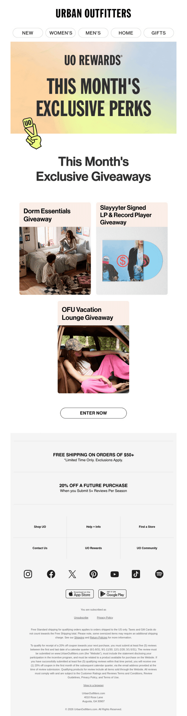 Urban Outfitters email from Wed, Jun 17, 2026