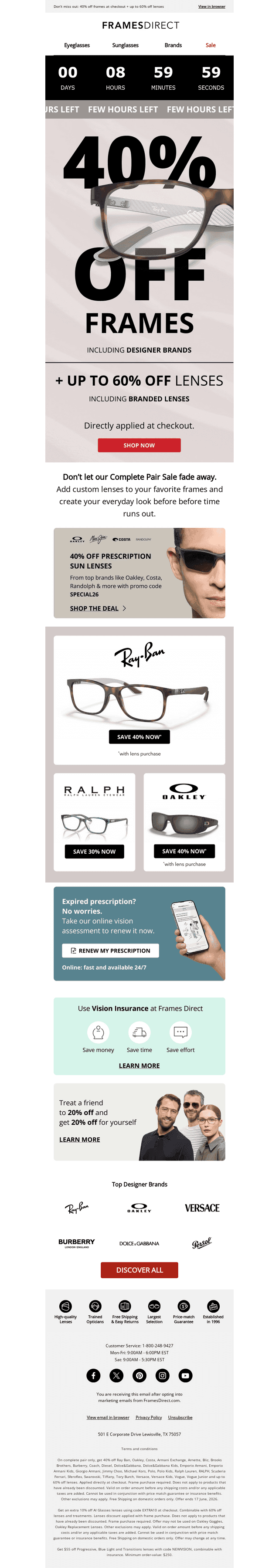 FramesDirect email from Wed, Jun 17, 2026