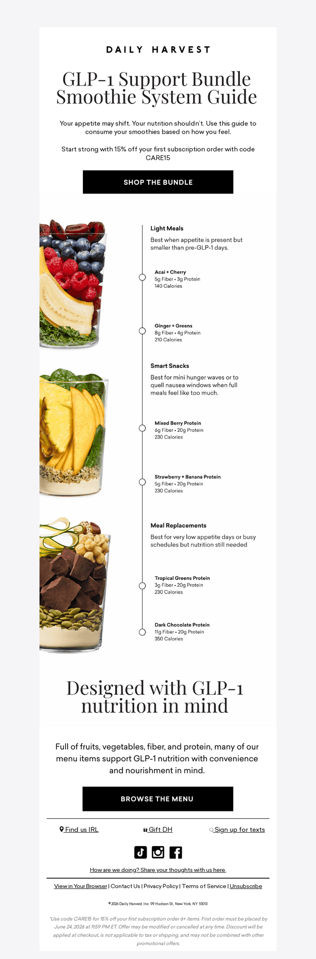 Daily Harvest email from Wed, Jun 17, 2026