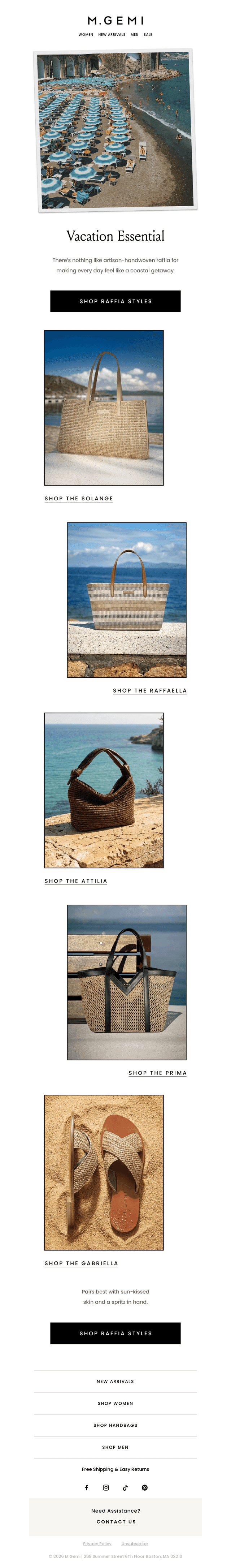 Sun’s Out, Raffia’s In