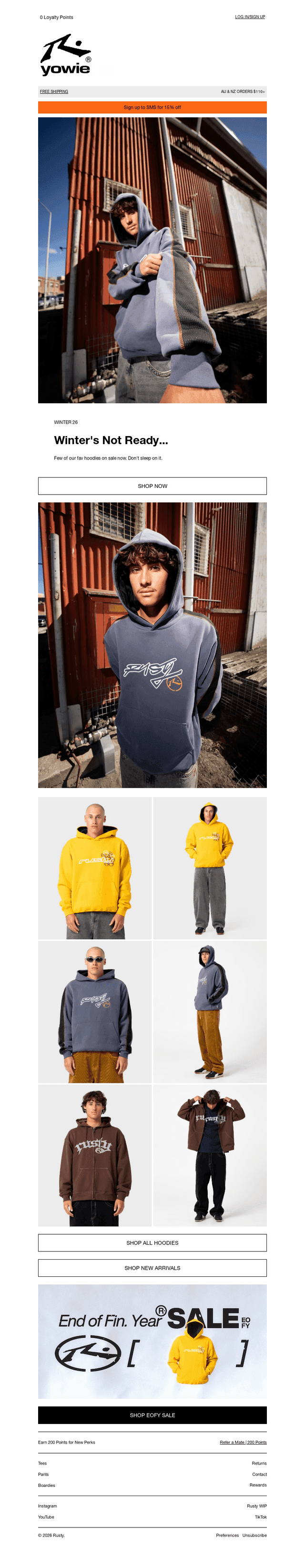 Rusty Hoodies | Winter's Not Ready...