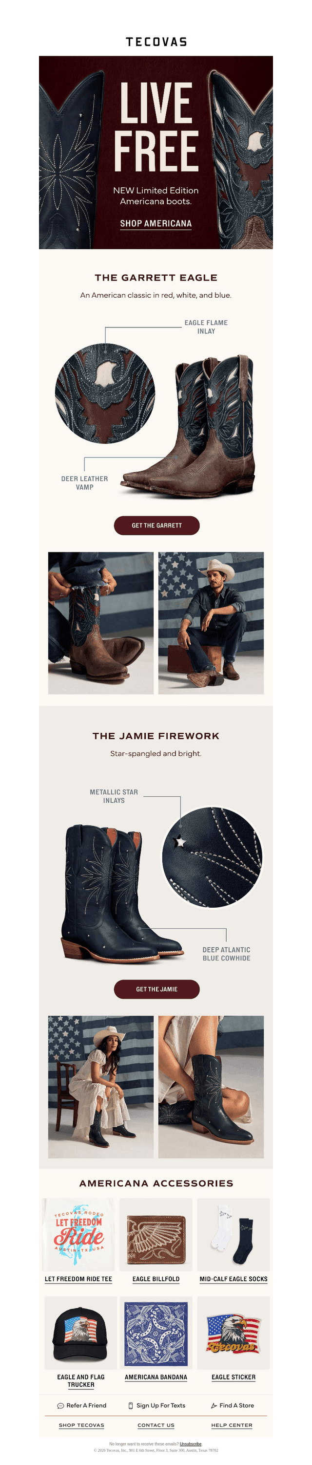 NEW AMERICANA BOOTS
