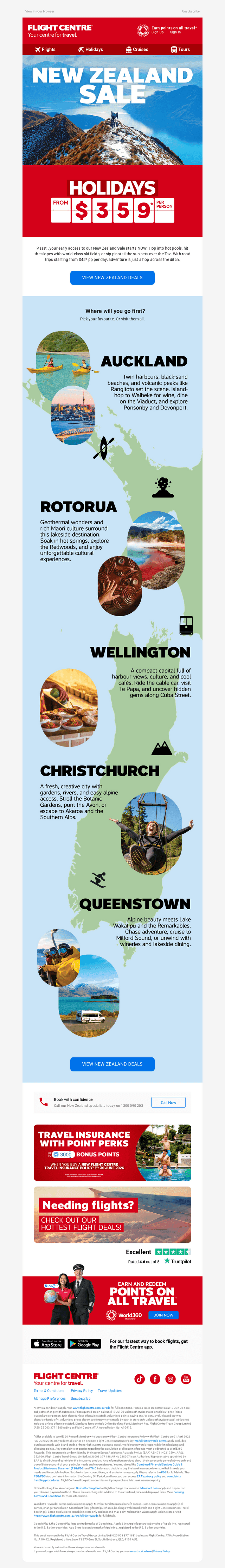 , experience NZ from $45* pp per day