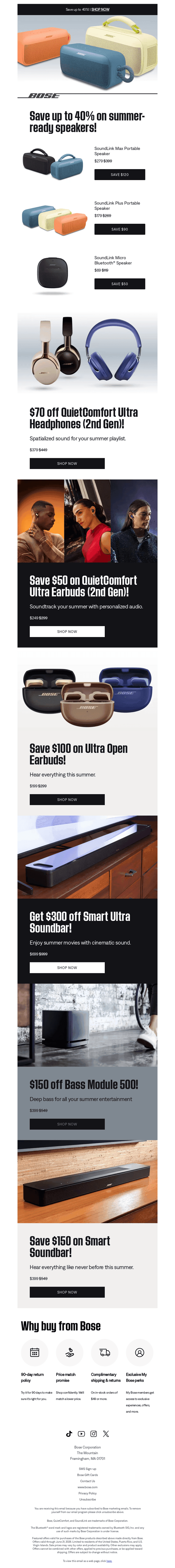 Bose email from Fri, Jun 19, 2026