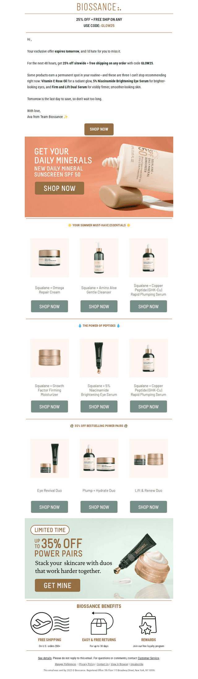 BIOSSANCE email from Fri, Jun 19, 2026