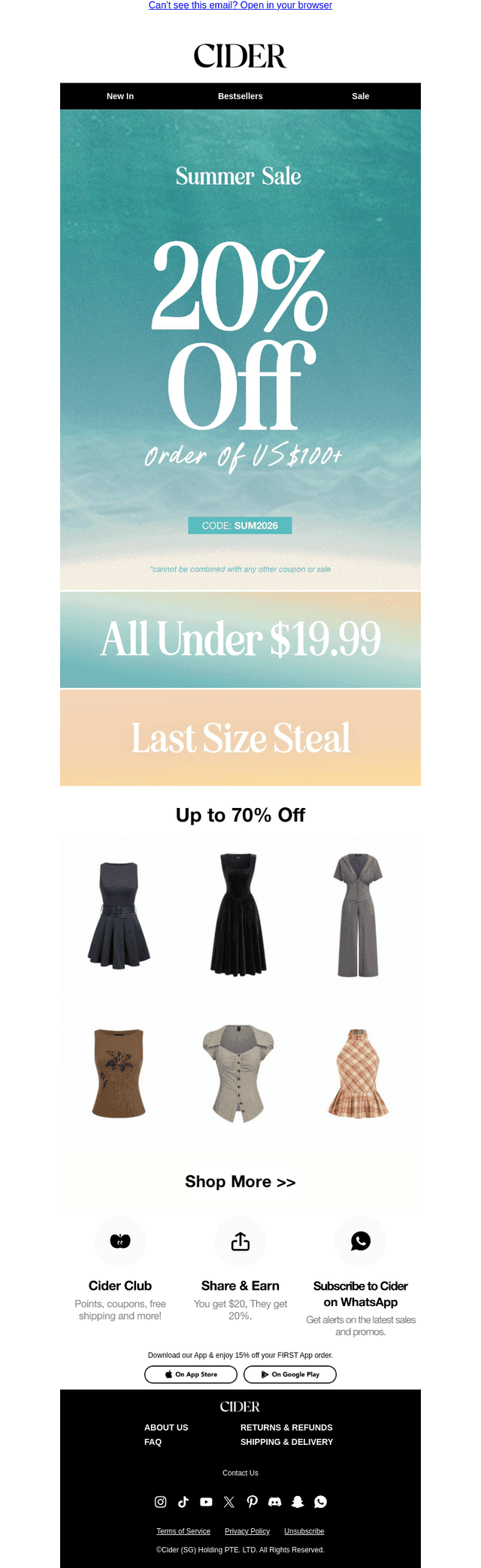 SUMMER SALE IS LIVE