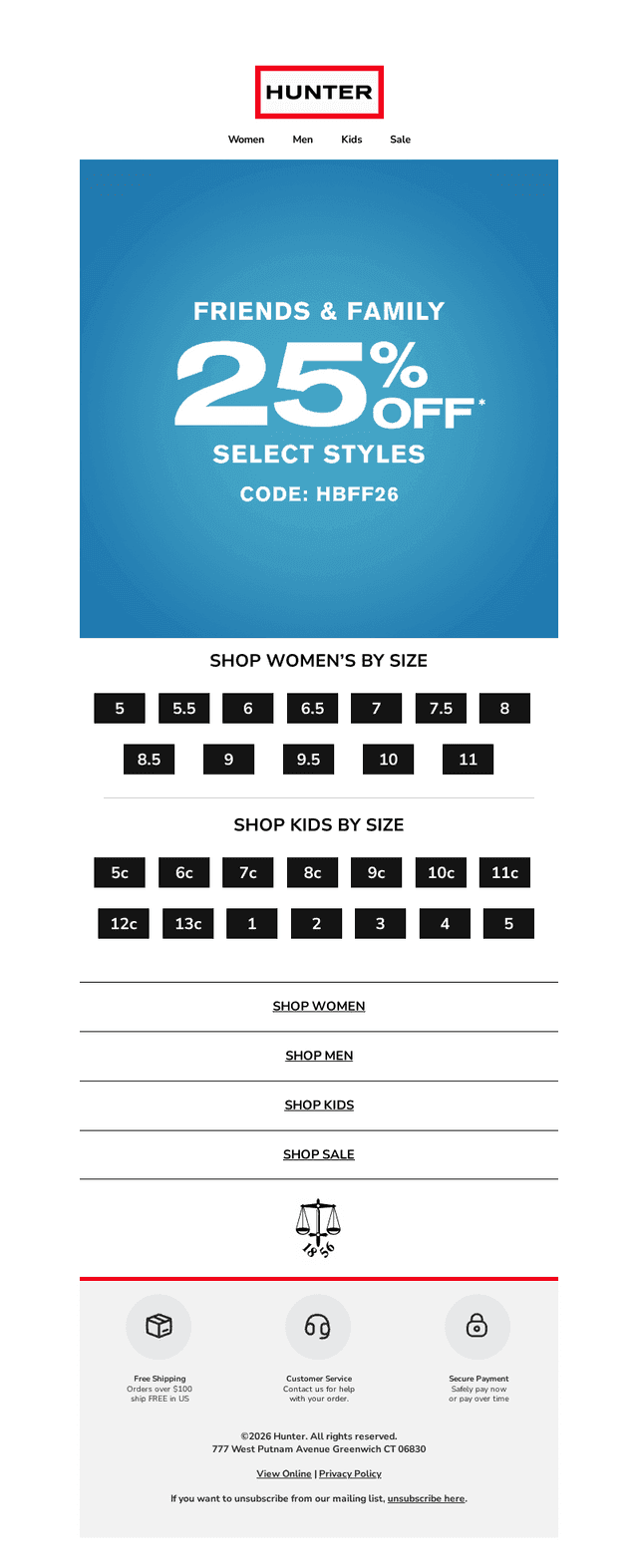 25% OFF: Friends & Family