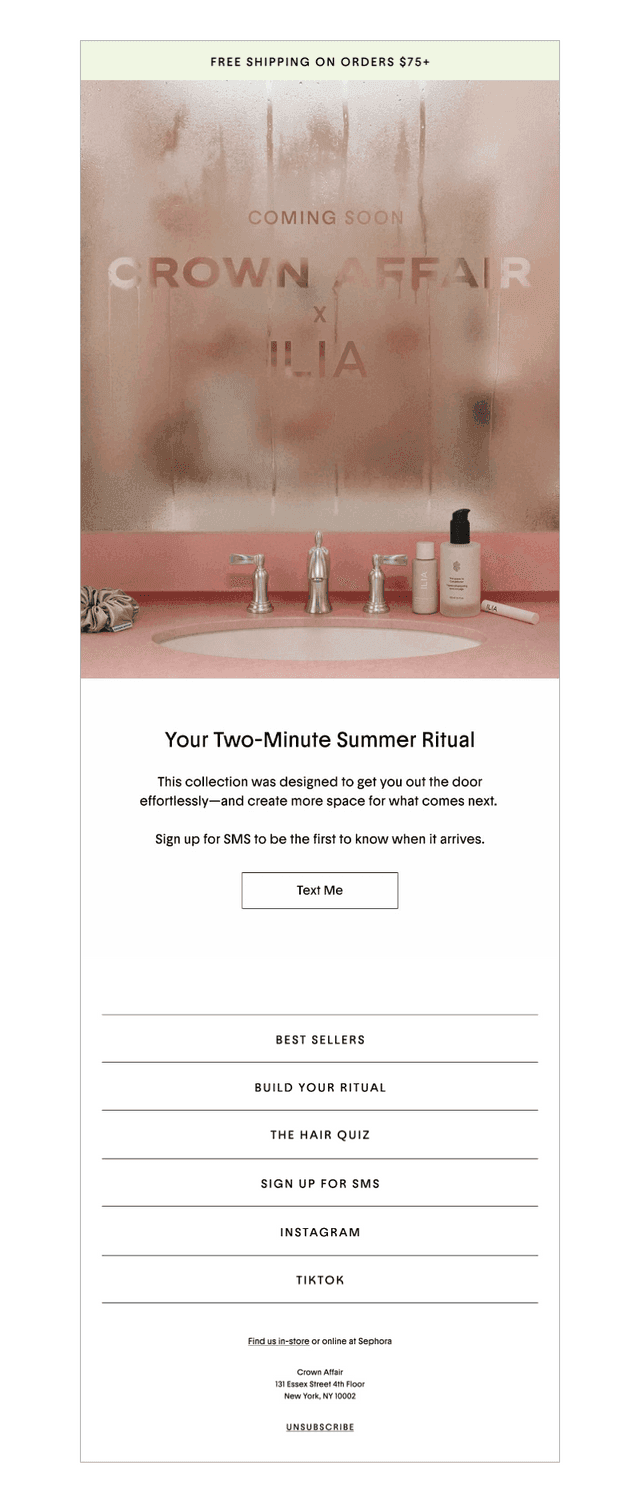 Crown Affair email from Fri, Jun 19, 2026