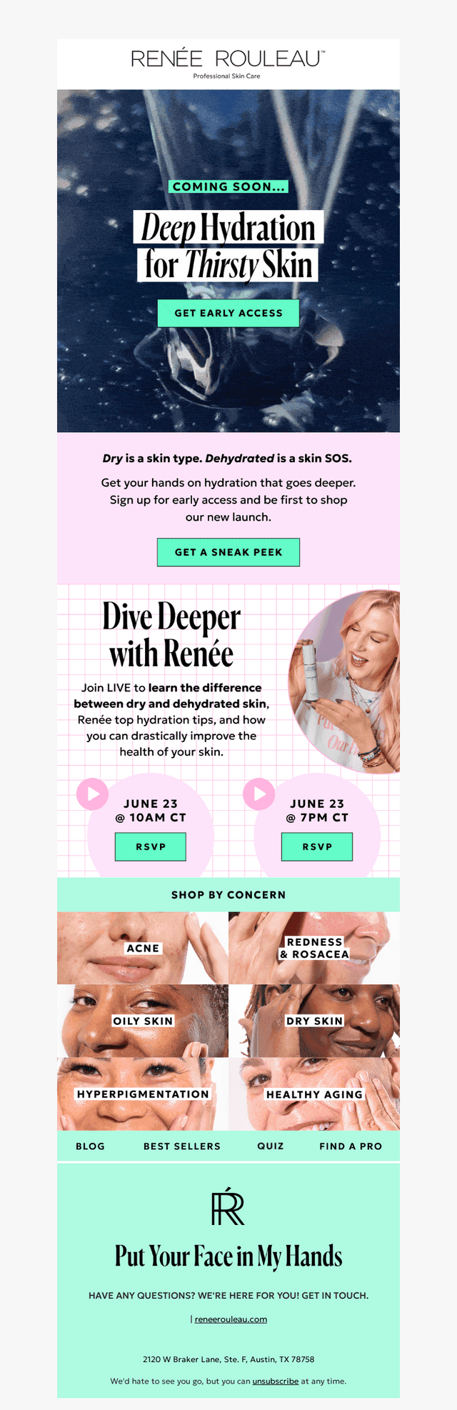 RenAe Rouleau Skin Care email from Fri, Jun 19, 2026