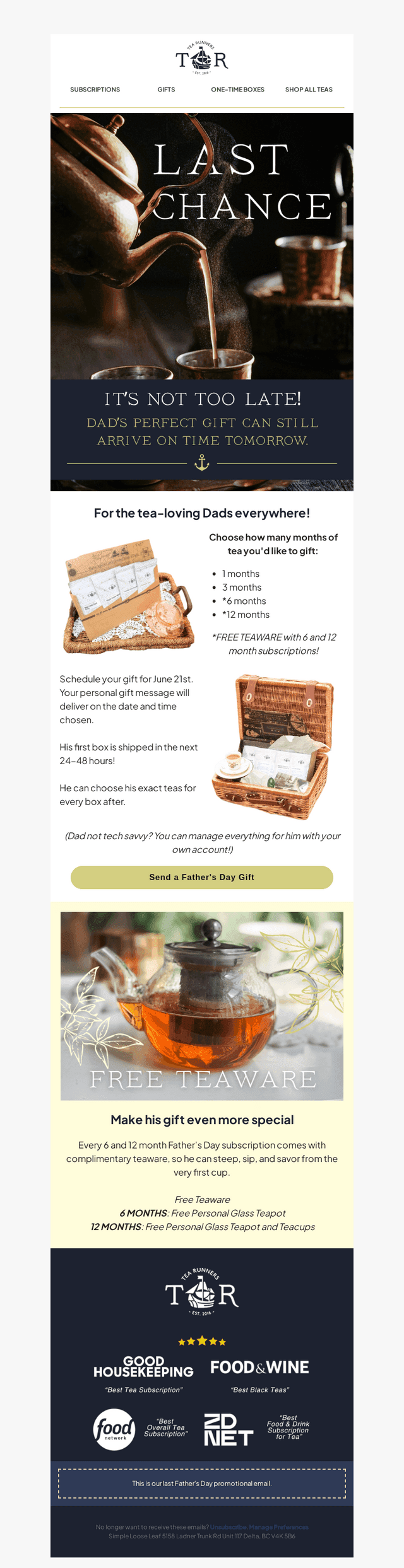[LAST CHANCE] Send Dad a personalized gift!