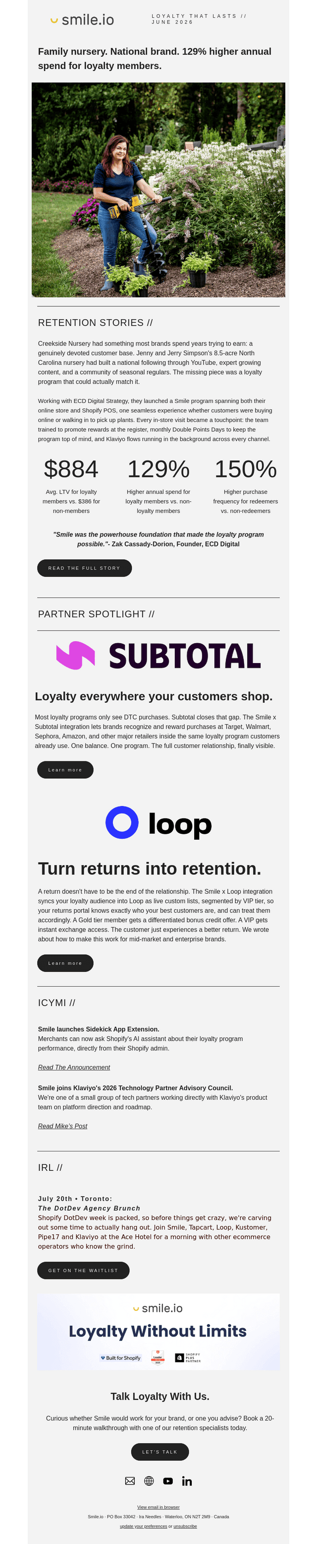 Smile.io email from Fri, Jun 19, 2026