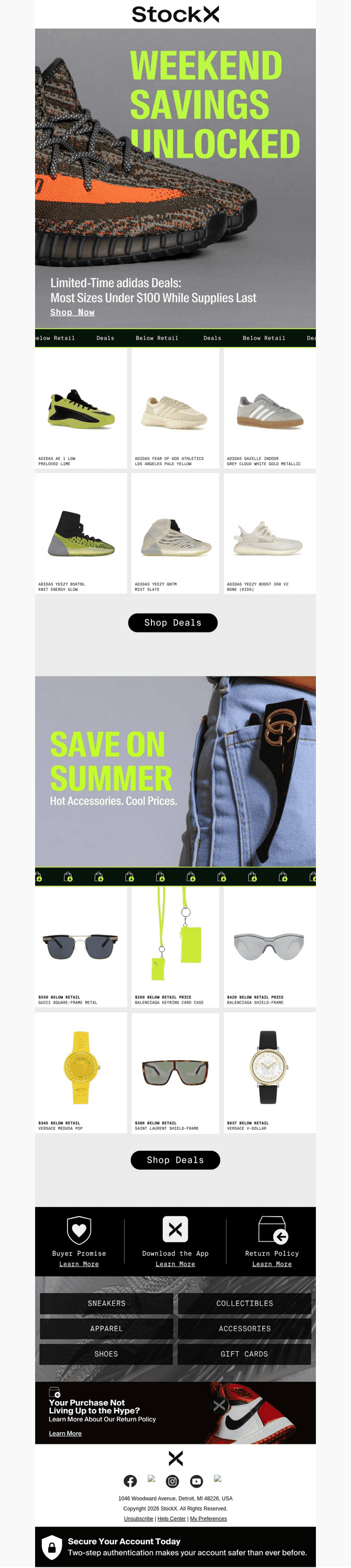 Big Summer Savings