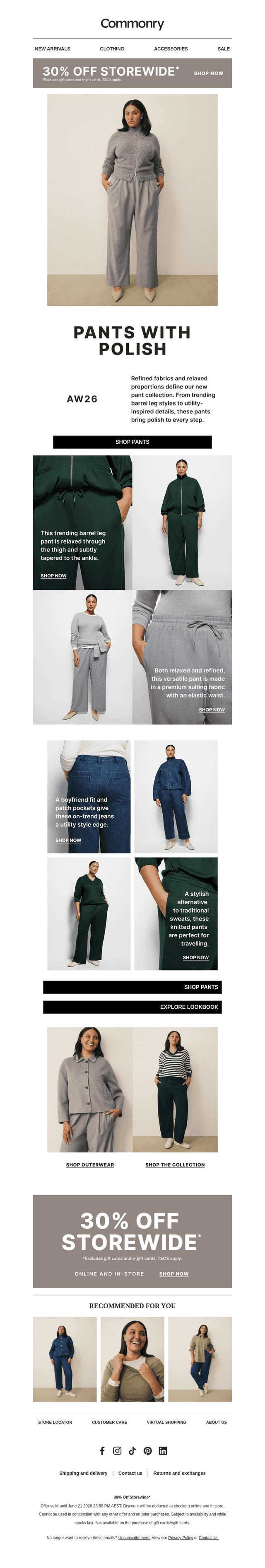 The pant edit | 30% Off Storewide