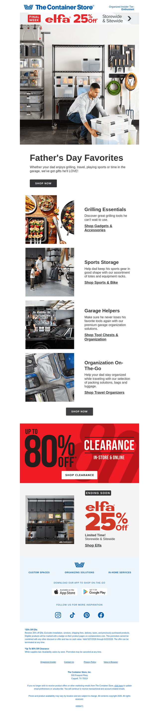 The Container Store email from Fri, Jun 19, 2026
