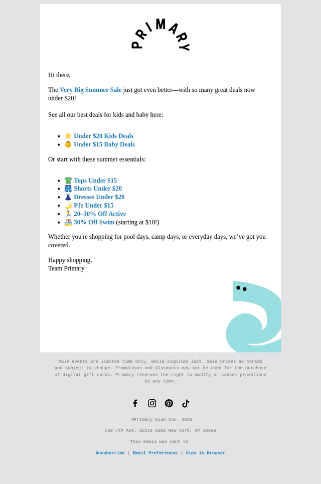 Primary email from Sat, Jun 20, 2026