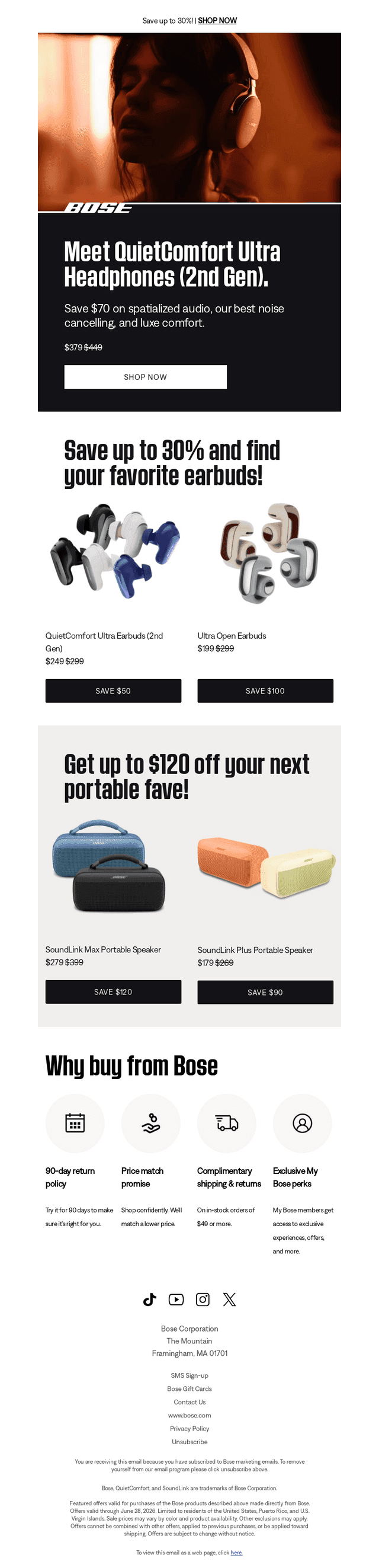 Bose email from Sat, Jun 20, 2026