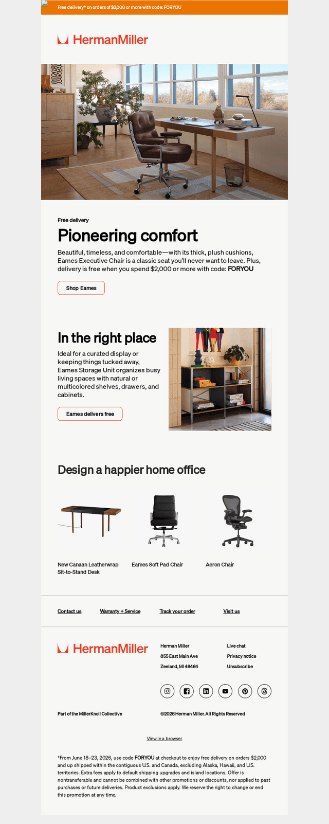 Limited-time offer: Save on Eames seating and storage