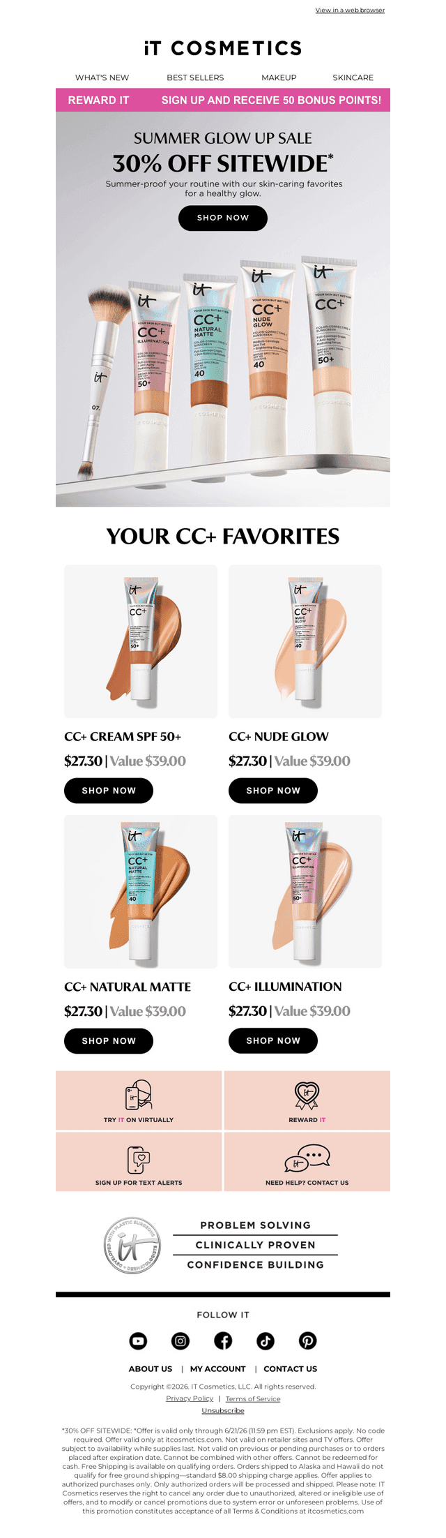 IT Cosmetics email from Sat, Jun 20, 2026