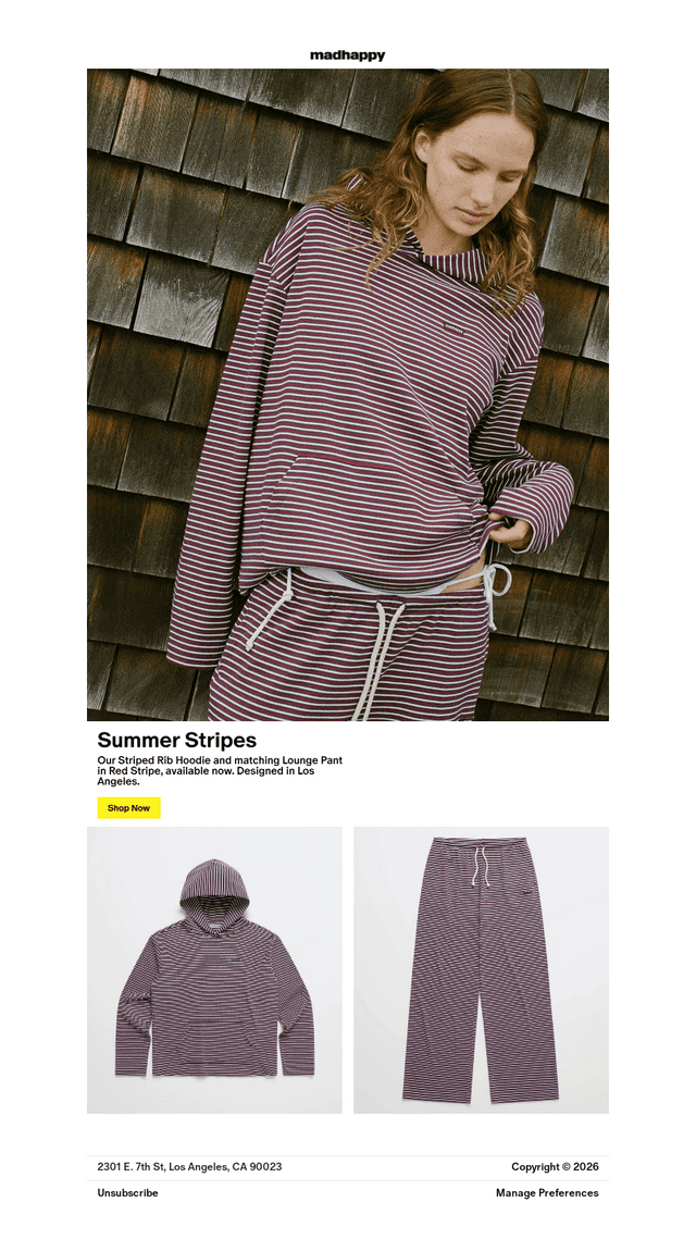 Summer Stripes, In Red Stripe