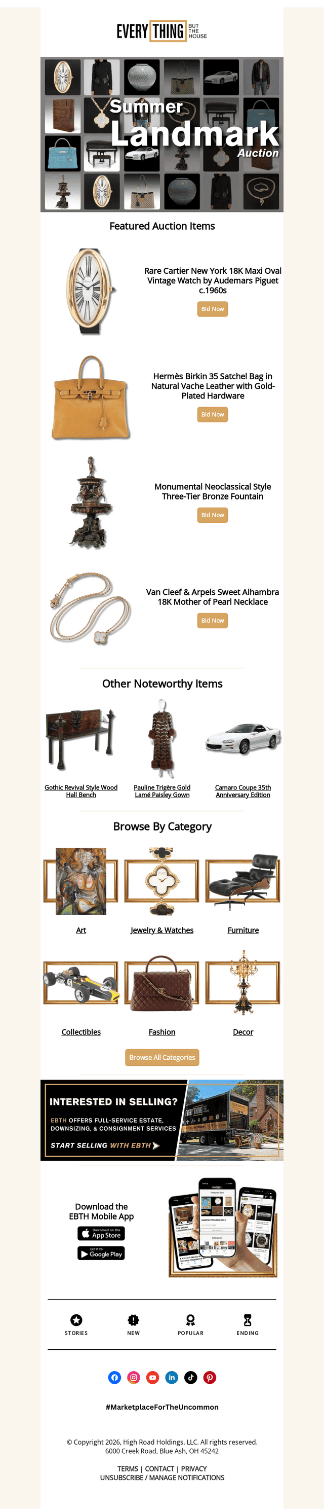 Everything But The House (EBTH) email from Sat, Jun 20, 2026