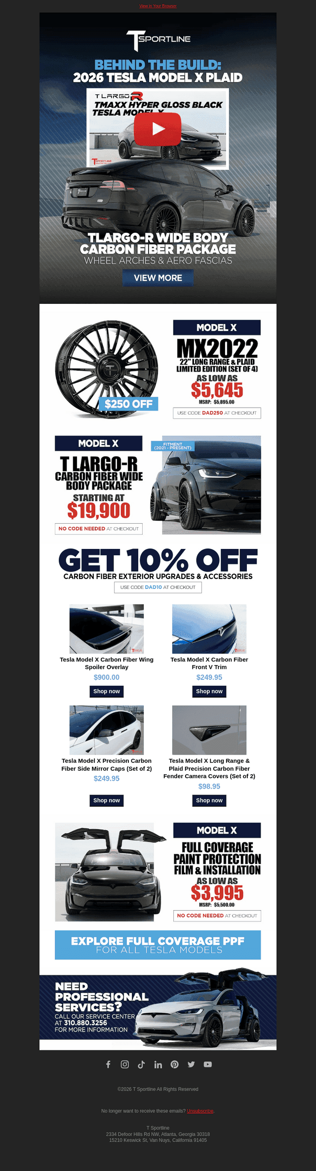 T Sportline email from Sat, Jun 20, 2026