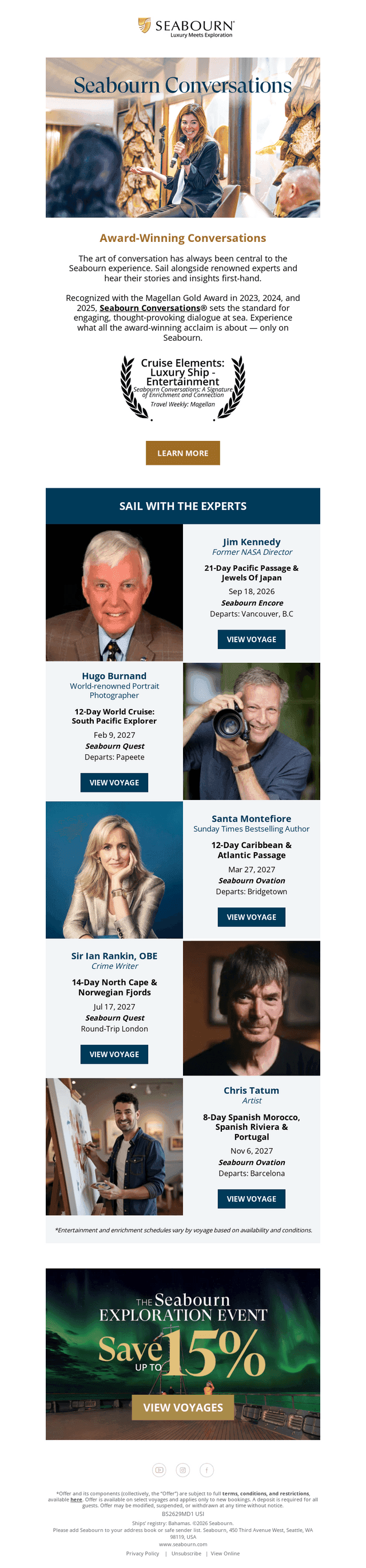 Sail With Award-Winning Experts