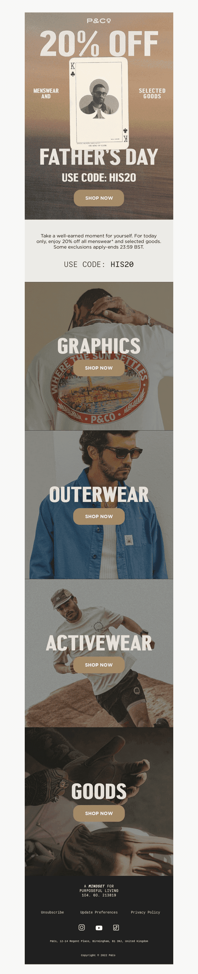 TODAY ONLY: A well-earned 20% off