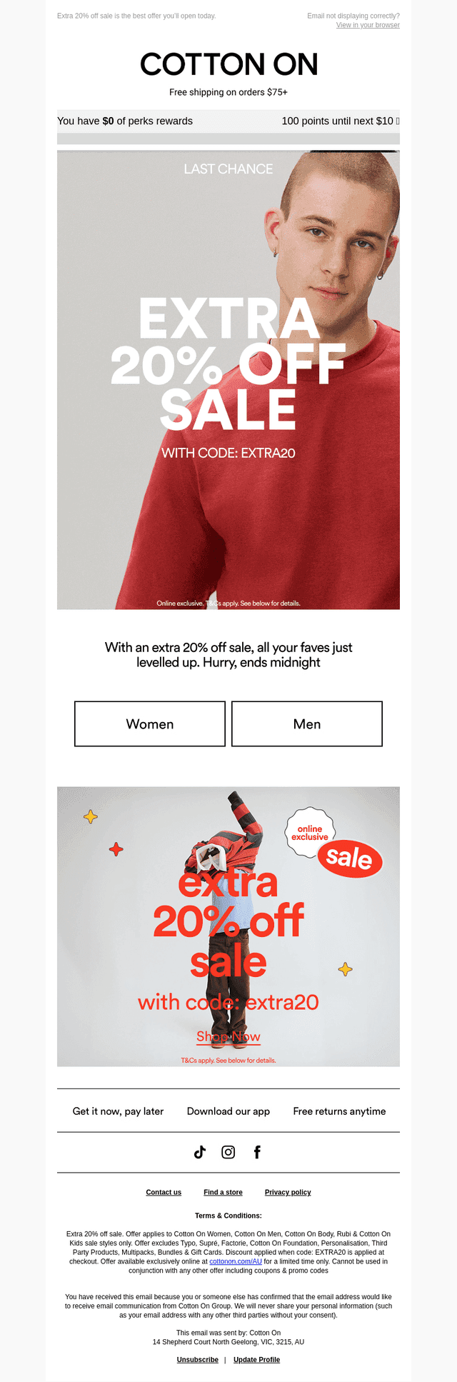 Your last chance to save