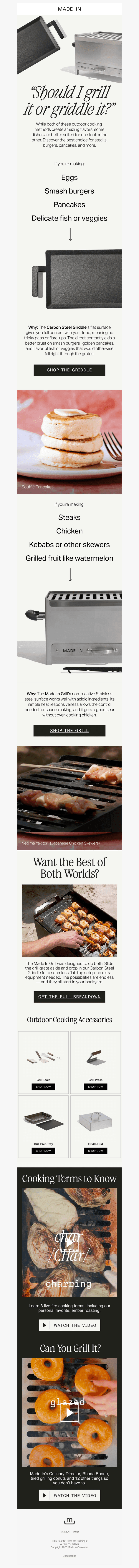 Grill vs. Griddle