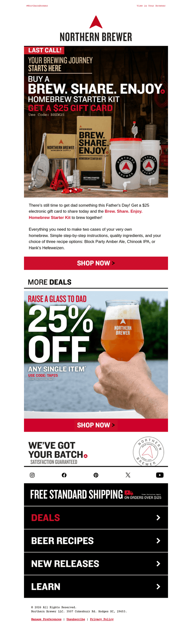 Northern Brewer email from Sun, Jun 21, 2026