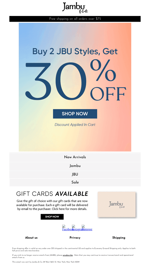 Season Sale: 30% OFF