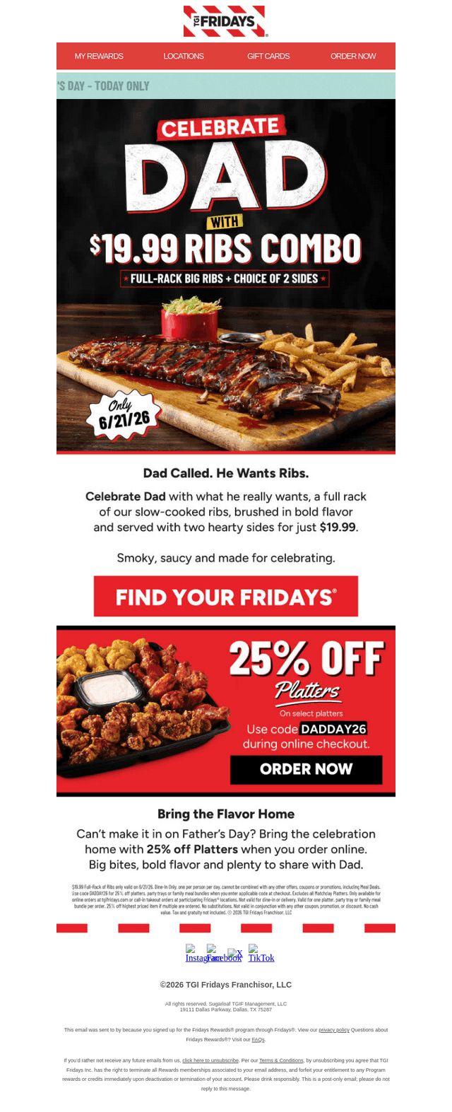 $19.99 Ribs for Dad 🍖