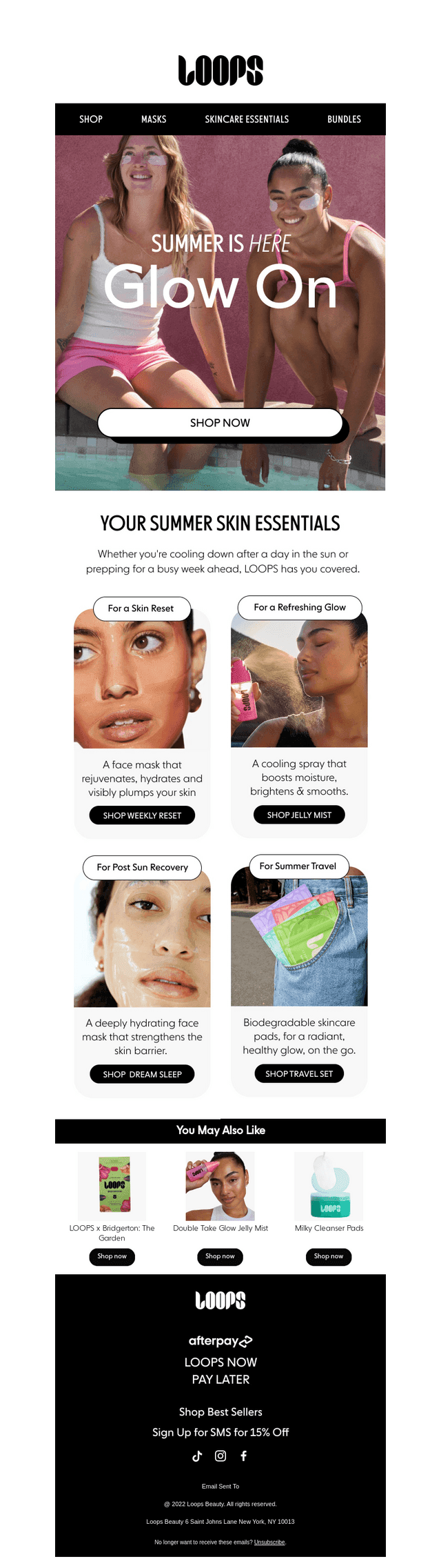Loops Beauty email from Sun, Jun 21, 2026